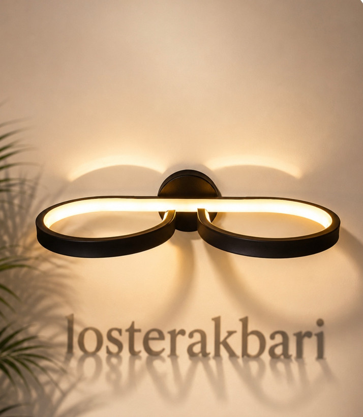 چراغ دیواری led سه حالته طرح عینک