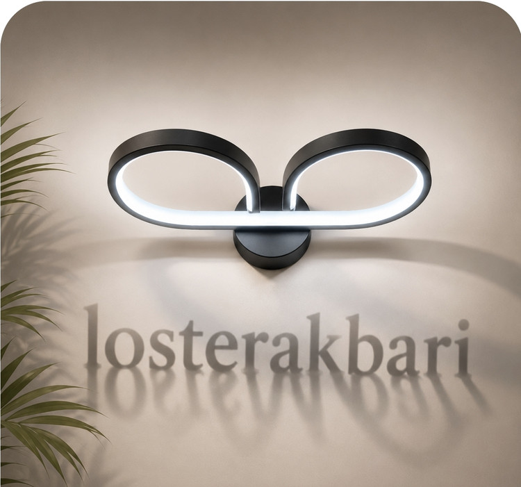 چراغ دیواری led سه حالته طرح عینک